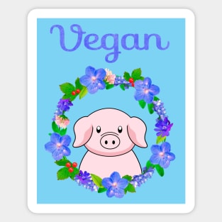 I am vegan Sticker